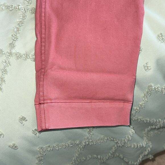 Boden Bude Trousers Size 6R Tie Waist Straight Leg Pleated Stretch Pink Preppy - Picture 8 of 10